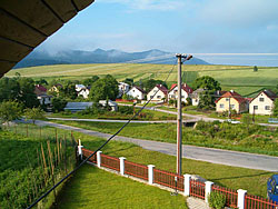 Rajecké Teplice - Privát Kunerad:
výhľad z balkóna
